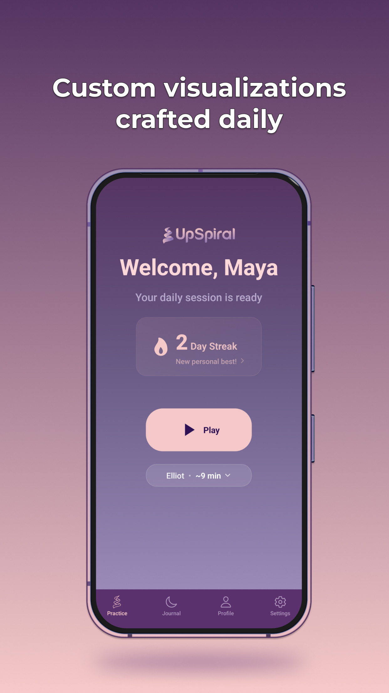 UpSpiral App — Your daily session is ready